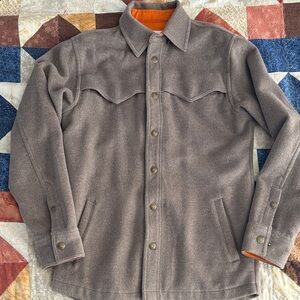 Men's Taupe Shirt Jacket